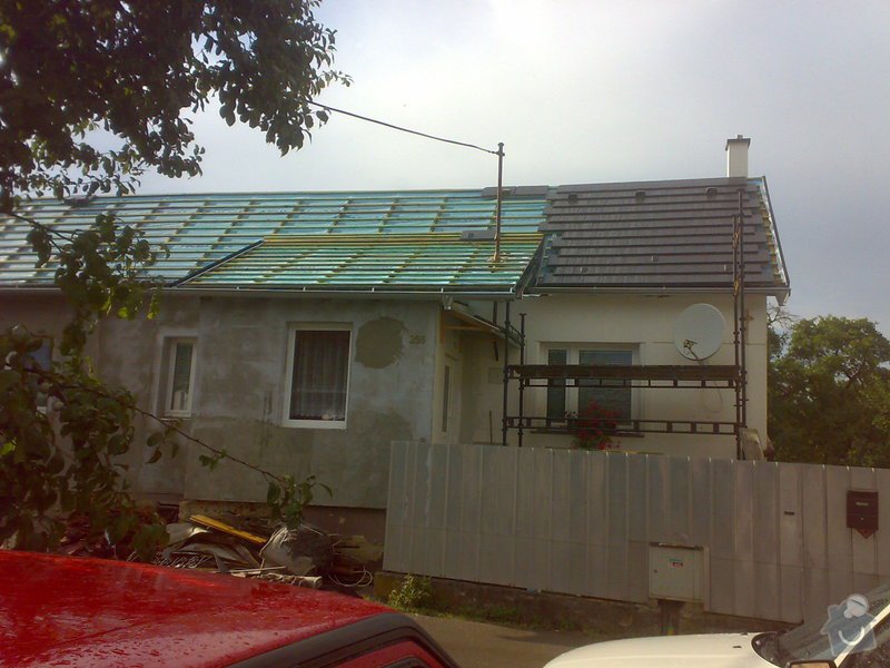 Nacenění rekonstrukce střechy včetně vestavby a věnce.: 25072014347