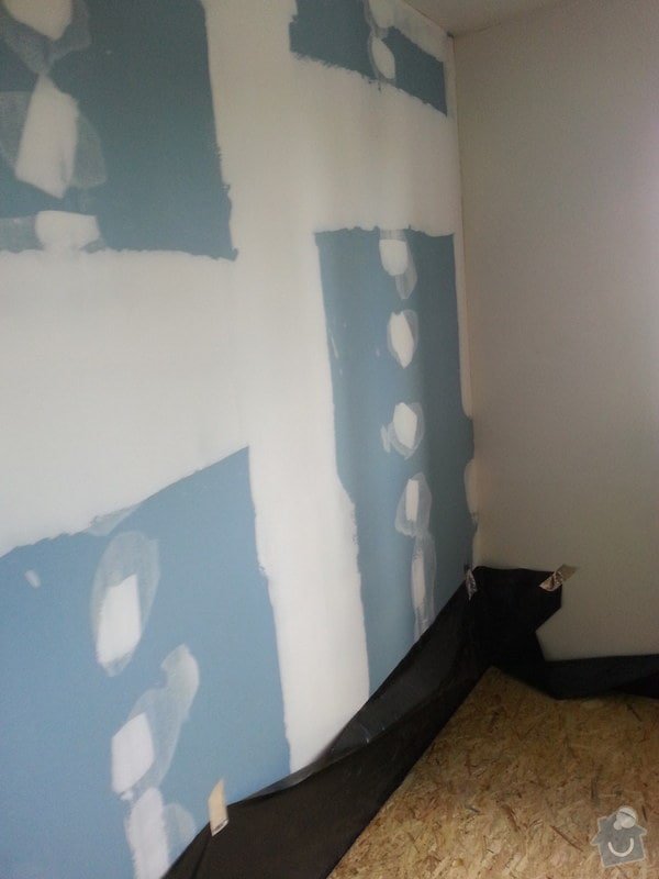 Odhlučnění stěny, nová podlaha, štukování: 20140828_141222