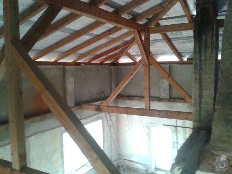Rekonstrukce stanové střechy rodinného domu: 20140805_184046