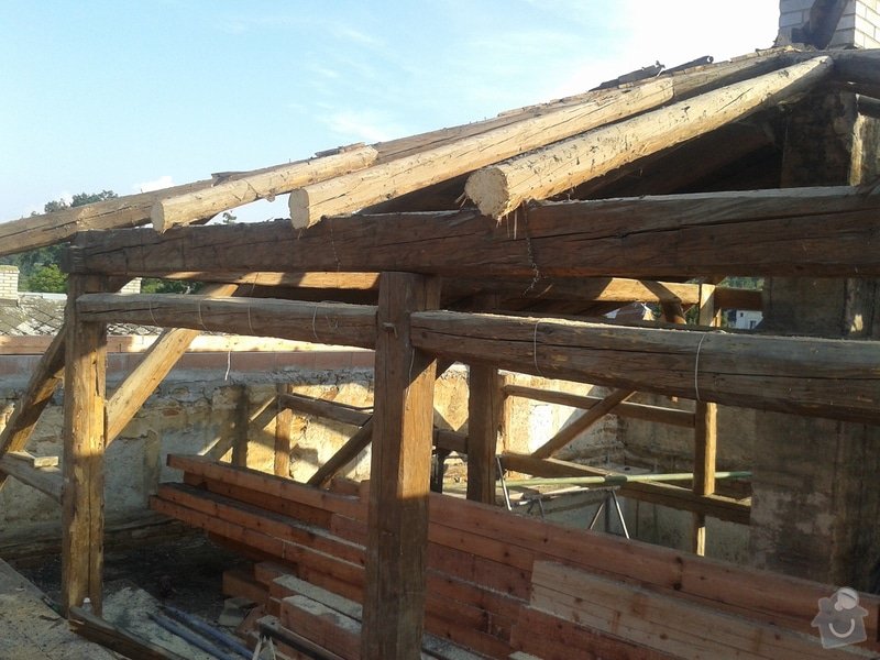 Rekonstrukce stanové střechy rodinného domu: 20140707_185018
