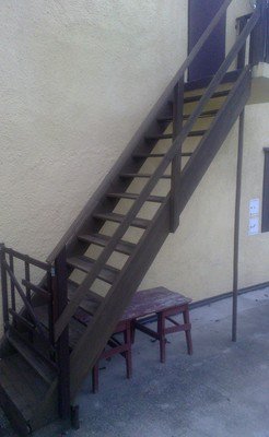 Venkovní schody - stav před realizací