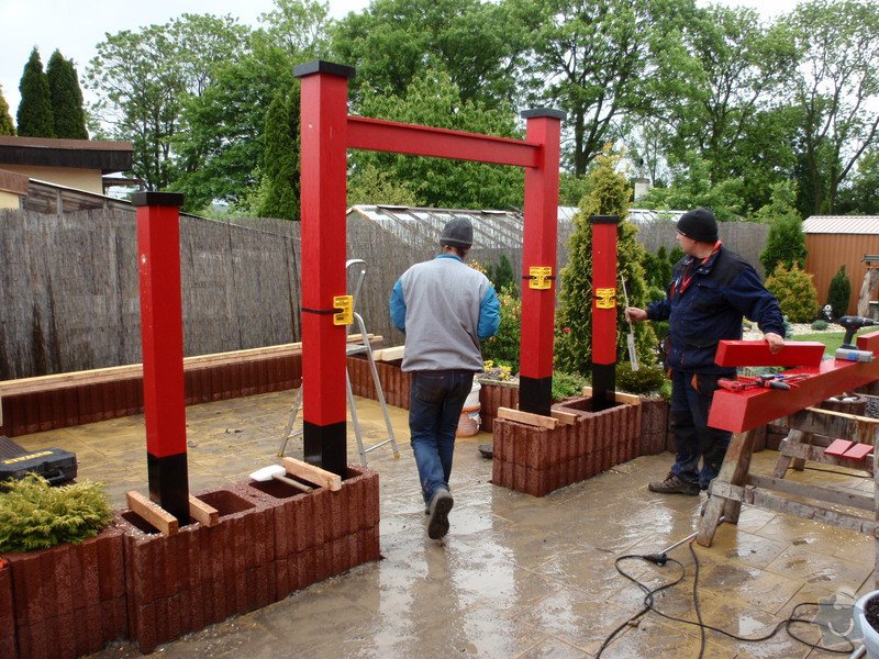 Stavba zahradní Japonské brány TORII: brana_torii_11