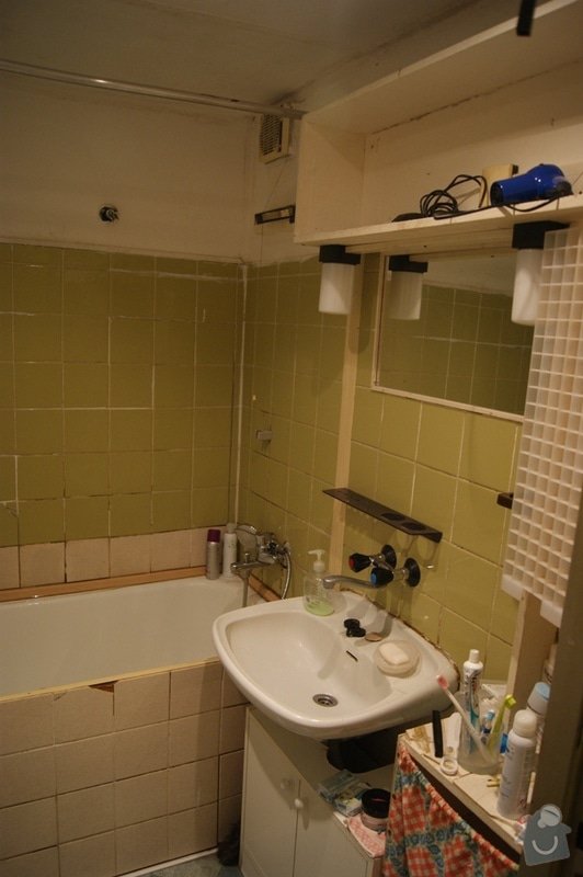 Rekonstrukce bytového jádra v paneláku Praha 5: koupelna_2