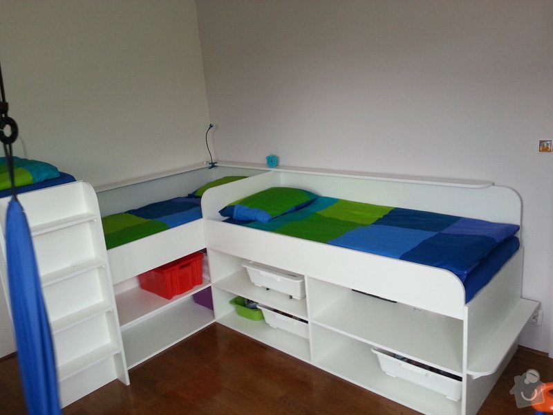 Dětský pokoj - postele pro tři děti: 20140901_141939