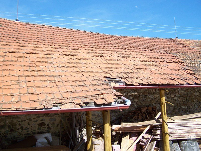 Zateplení systém ECORAW , střecha na stodole: 16