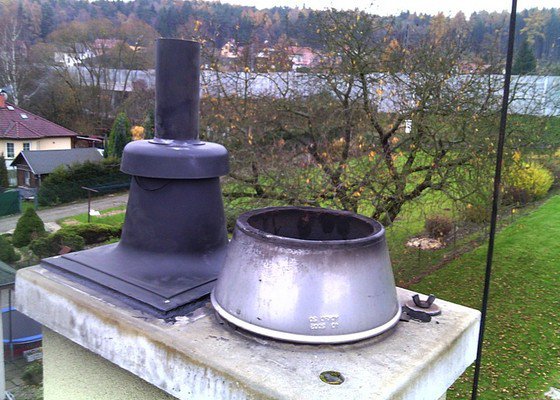 Oprava komína - zatékání dešťové vody