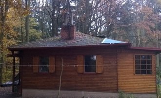 Oprava střechy chaty
