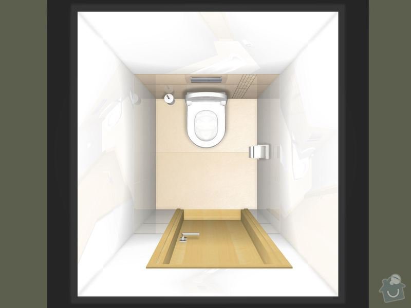 Položení dlažby a obkladů koupelna + 2xWC: WC_patro_Magnific-01