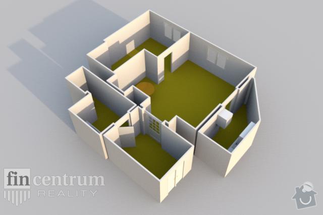 Vytvoření cenovej nabýtky na rekonstrukci bytu 2+KK: podorys1