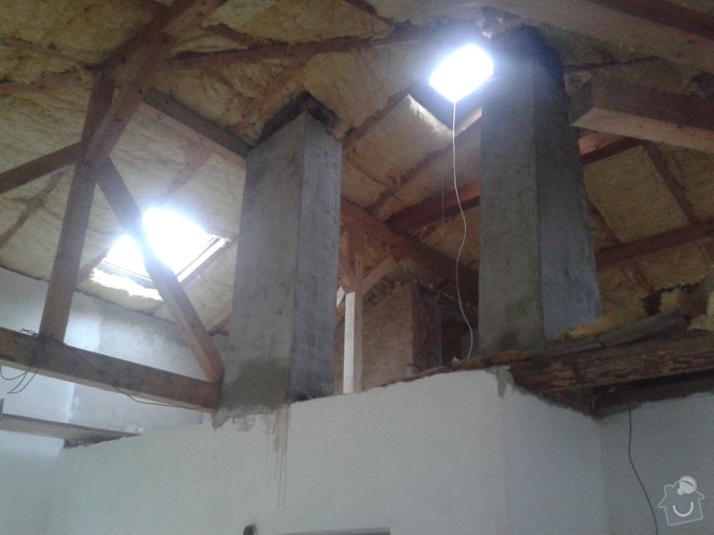Sádrokartonářské práce - šikmá střecha: 20141109_151123
