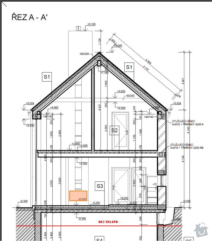 Opláštění komína - klempířské práce: rez_komin