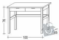 Pracovní stůl z masivu 2 ks: stul_rozmery