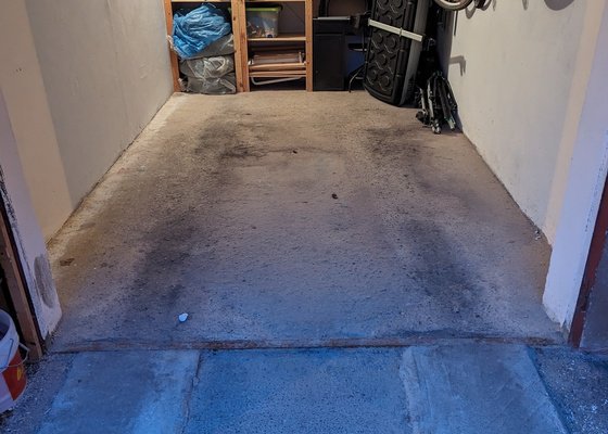 Nová podlaha garáže
