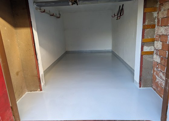 Nová podlaha garáže
