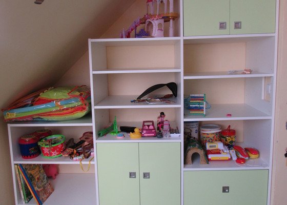 Úložné prostory v dětském pokoji
