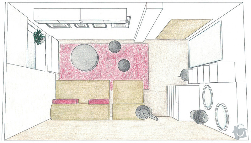Zařízení obývacího pokoje: 03-navrh
