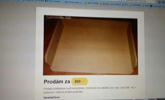 Prebalovaci nastavny pult na komodu - stav před realizací