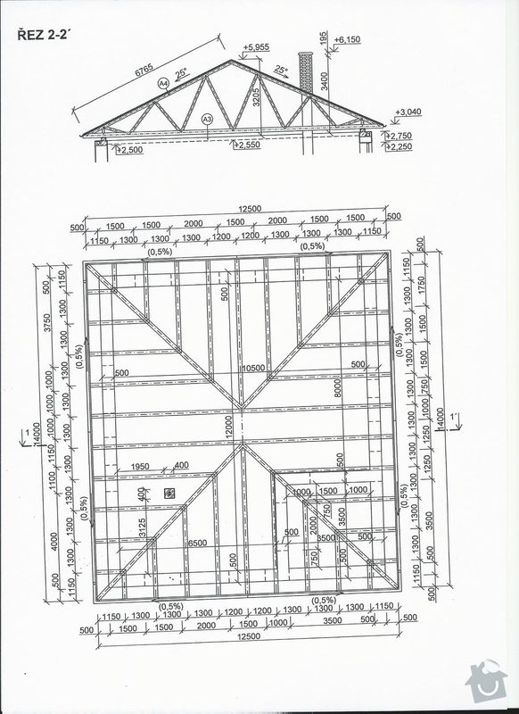 Vazníková střecha a plechová krytina: strecha_2a