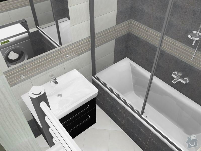 Kompletní rekonstrukce koupelny a toalety: 3D-09