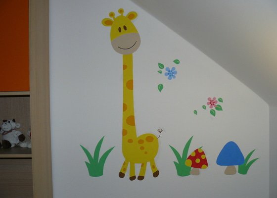 Malba dekorace v dětském pokoji