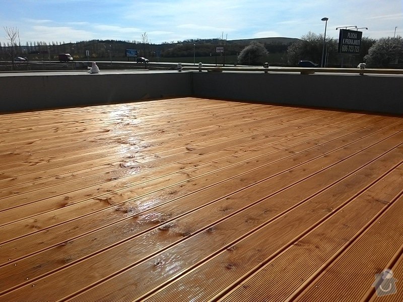 Stavba dřevěné terasy cca 30 m2: P_20150414_151541