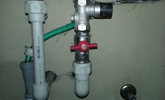 Opravit pojistny ventil pred bojlerom - stav před realizací