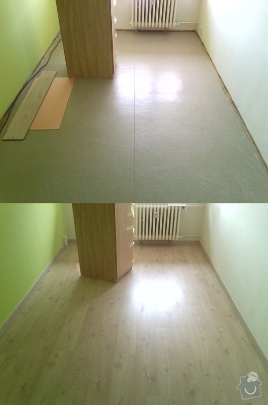Položení laminátové podlahy (cca 40m2): seb2