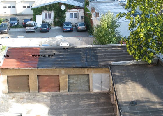 Oprava ploché střechy  - stav před realizací