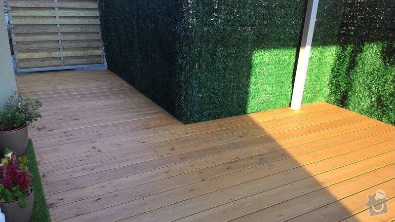 Montáž dřevěné terasy: P_20150821_184655