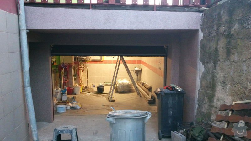 Oprava vjezdu do garaže,vyrovnani sten,finalní uprava marmolitem : IMG_20151023_174929
