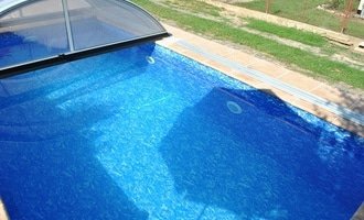 Fóliový bazén, zastřešení