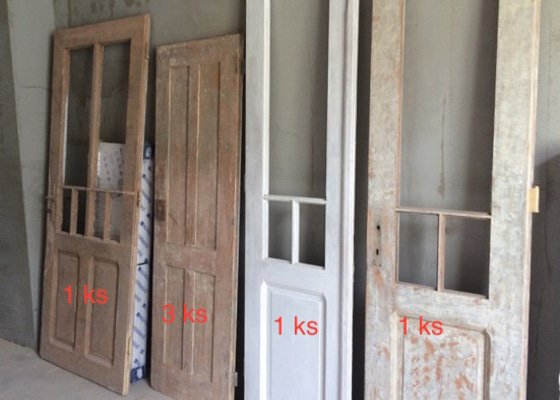 Renovace drevenych dveri - stav před realizací