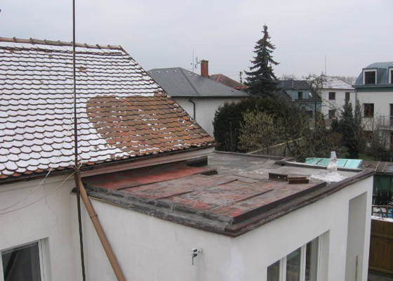 Zateplení pochůzné střechy