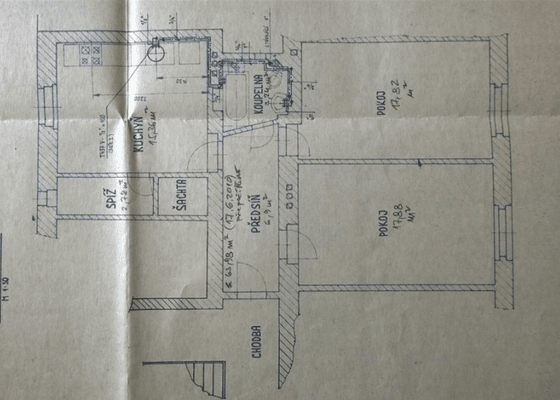 Návrh interiéru + realizace 2-3 místností v bytě - stav před realizací