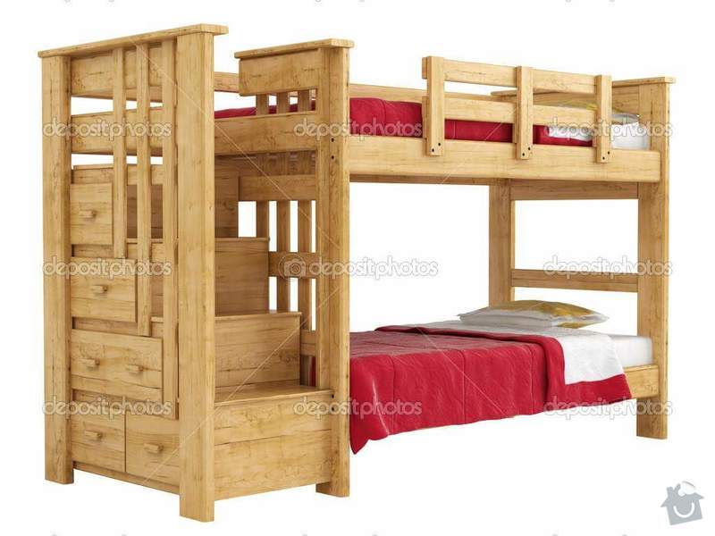Výroba patrové postele: postel_1