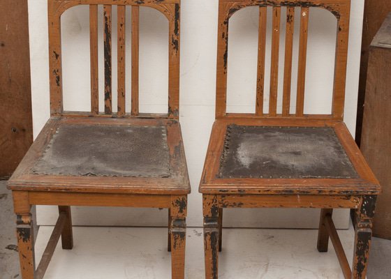 Restaurování secesních židlí včetně čalounění