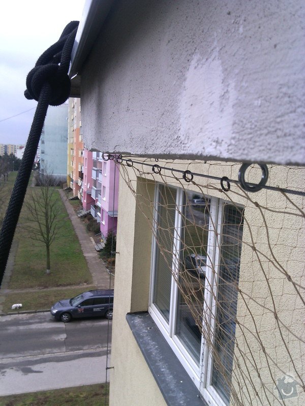 Síť na balkon (okno) pro kočky: prace_009