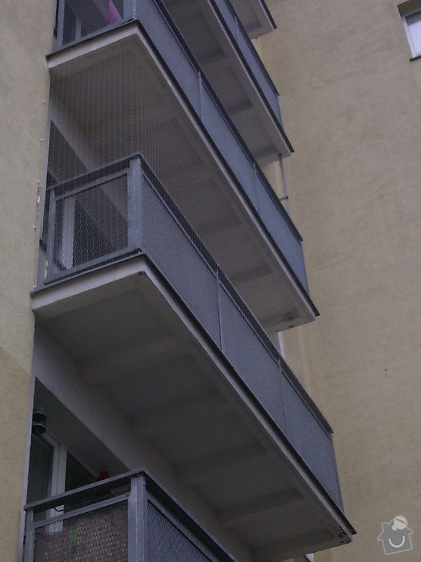 Síť na balkon (okno) pro kočky: prace_022
