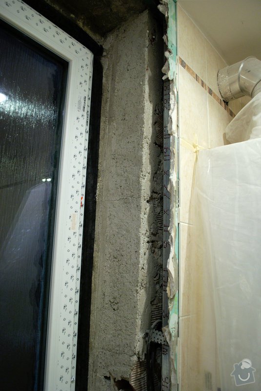 Oprava koupelny po rekonstrukci rozvodů a po osazení okna: koupelna07