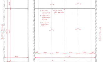 Vestavěná šatní skříň - stav před realizací