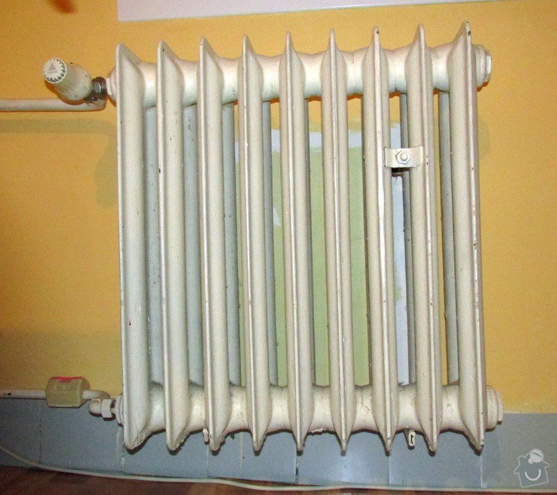 Výměna 4 litinových radiátorů za plechové: radiator
