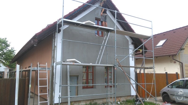 Zateplení domu polystyrenem, následně fasáda: IMAG1059